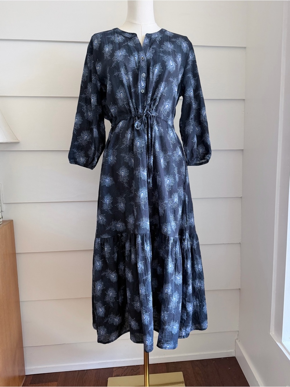 Barbour Pippa Dress size US 8 Tiered Cotton Heritage